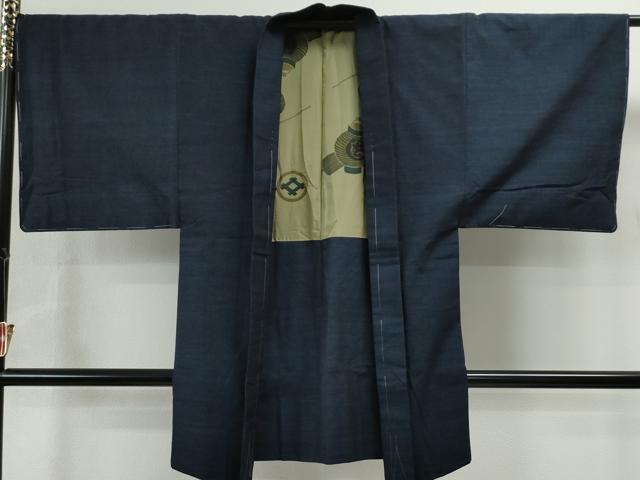 平和屋着物●男性 紬 アンサンブル 霞文 正絹 逸品 CAAS6843yc