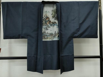 平和屋着物●男性 本場大島紬 アンサンブル 吉祥文 正絹 逸品 CAAS6849yc