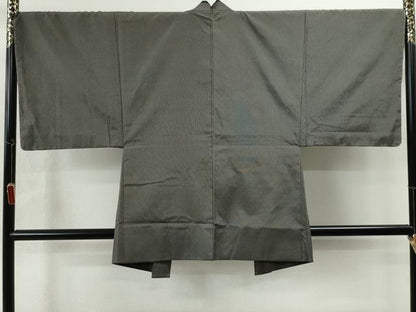 平和屋着物●男性　お召　アンサンブル　霞文　正絹　逸品　未使用　CAAS6857yc