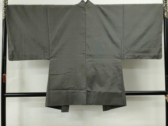 平和屋着物●男性　お召　アンサンブル　霞文　正絹　逸品　未使用　CAAS6857yc