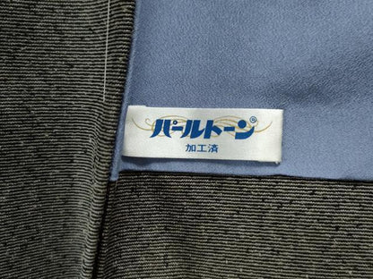 平和屋着物●男性　お召　アンサンブル　霞文　正絹　逸品　未使用　CAAS6857yc