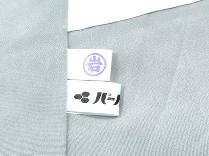 平和屋着物●上質な色無地　お召地　鳳凰草花地紋　白菫色　正絹　逸品　CAAS6861yc
