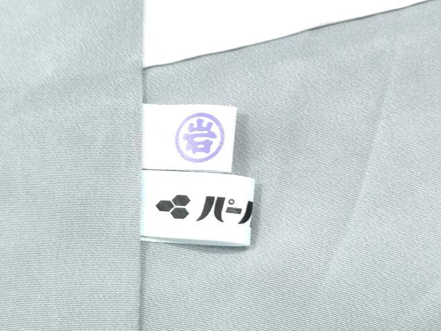平和屋着物●上質な色無地　お召地　鳳凰草花地紋　白菫色　正絹　逸品　CAAS6861yc