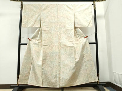平和屋着物●上質な紬 舞花文 正絹 逸品 CAAS6862yc