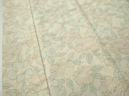 平和屋着物●上質な紬 舞花文 正絹 逸品 CAAS6862yc