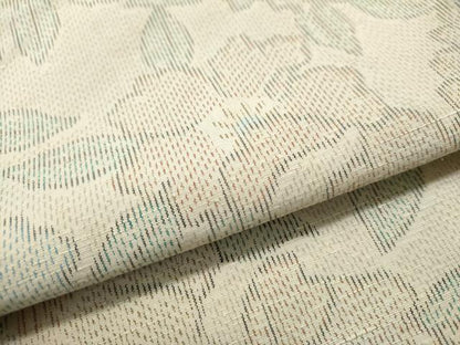 平和屋着物●上質な紬 舞花文 正絹 逸品 CAAS6862yc