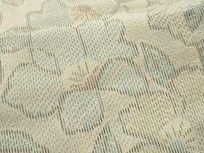 平和屋着物●上質な紬 舞花文 正絹 逸品 CAAS6862yc