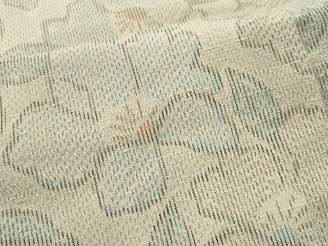 平和屋着物●上質な紬 舞花文 正絹 逸品 CAAS6862yc