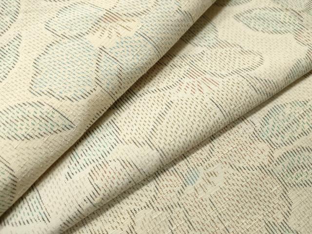 平和屋着物●上質な紬 舞花文 正絹 逸品 CAAS6862yc