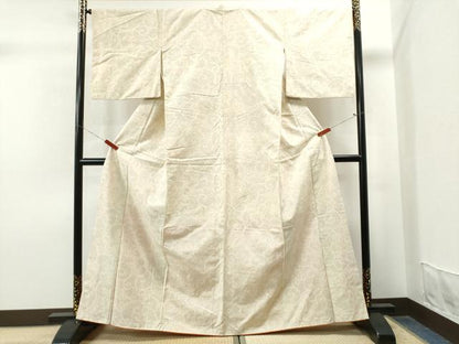 平和屋着物●上質な紬 唐草文 正絹 逸品 CAAS6877yc