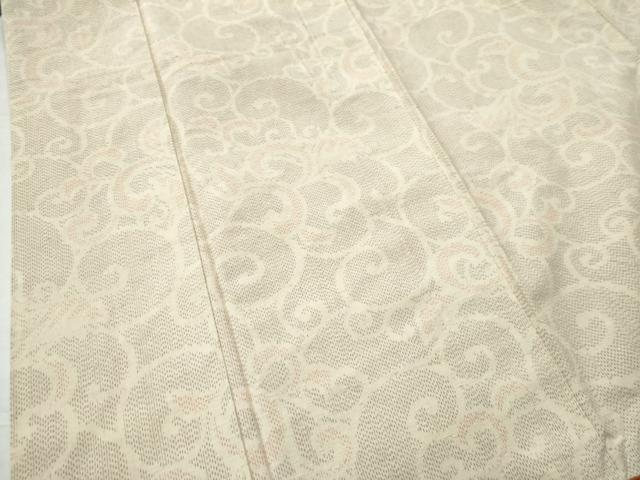 平和屋着物●上質な紬 唐草文 正絹 逸品 CAAS6877yc