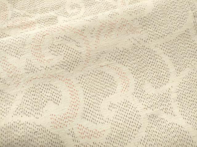 平和屋着物●上質な紬 唐草文 正絹 逸品 CAAS6877yc