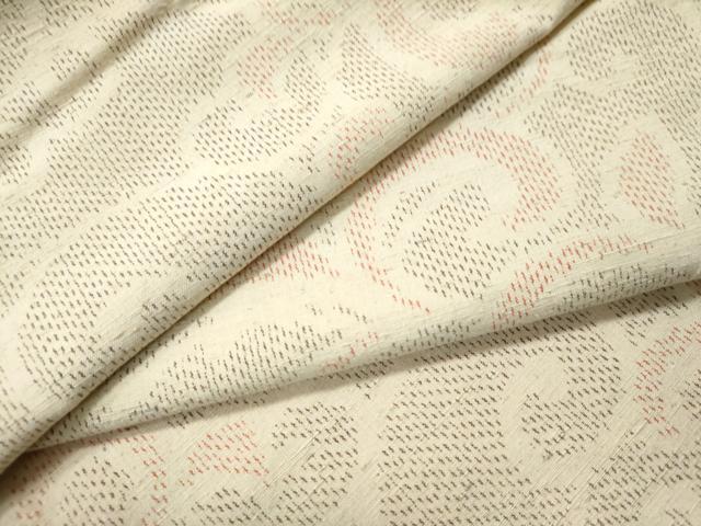 平和屋着物●上質な紬 唐草文 正絹 逸品 CAAS6877yc
