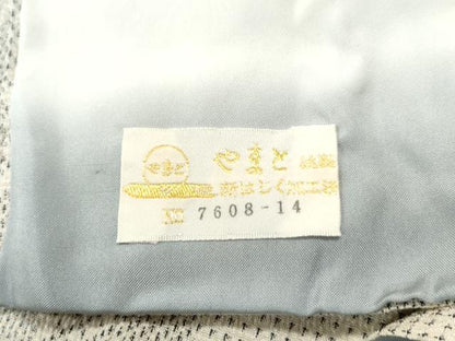 平和屋着物●本塩沢 110亀甲 吉祥文 やまと金ラベル 胴抜き仕立て 正絹 逸品 CAAS6882yc