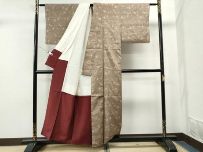 平和屋着物●上質な紬 絵絣 正絹 逸品 CAAS6883yc