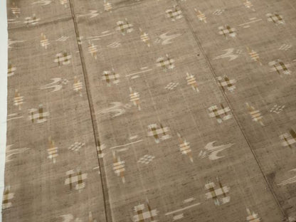 平和屋着物●上質な紬 絵絣 正絹 逸品 CAAS6883yc