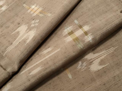 平和屋着物●上質な紬 絵絣 正絹 逸品 CAAS6883yc