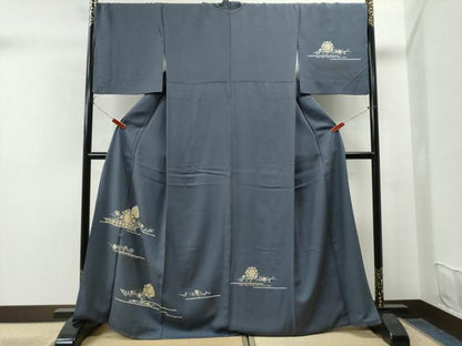 平和屋着物●訪問着 更紗花唐草文 正絹 逸品 CAAS6887yc
