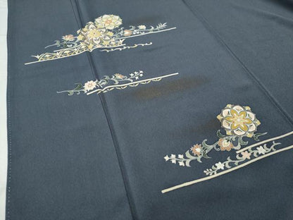 平和屋着物●訪問着 更紗花唐草文 正絹 逸品 CAAS6887yc