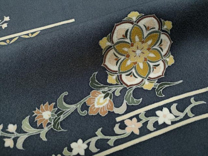 平和屋着物●訪問着 更紗花唐草文 正絹 逸品 CAAS6887yc
