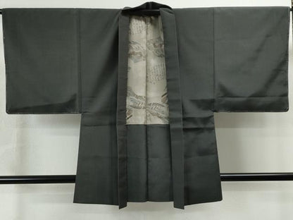平和屋着物●男性 紬 アンサンブル 霞文 正絹 逸品 CAAS6891yc