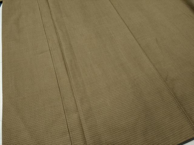 平和屋着物●男性 お召 アンサンブル 100亀甲 キングサイズ 正絹 逸品 CAAS6892yc