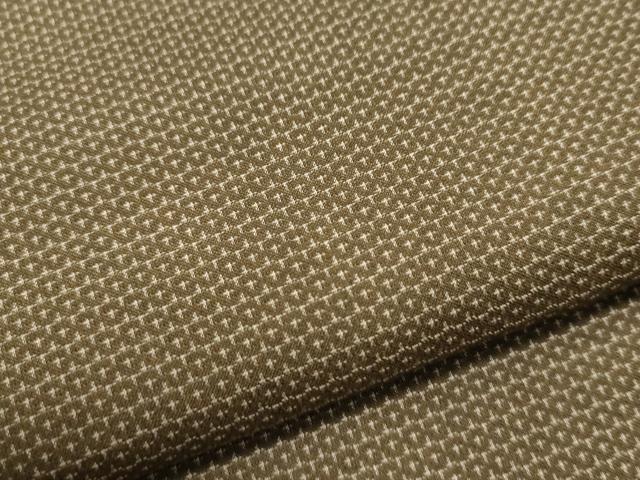 平和屋着物●男性 お召 アンサンブル 100亀甲 キングサイズ 正絹 逸品 CAAS6892yc