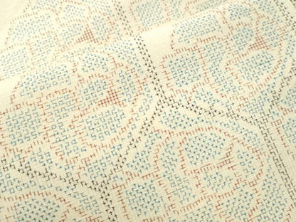 平和屋着物●本場結城紬 亀甲花文 証紙付き 正絹 逸品 未使用 CAAS6902yc