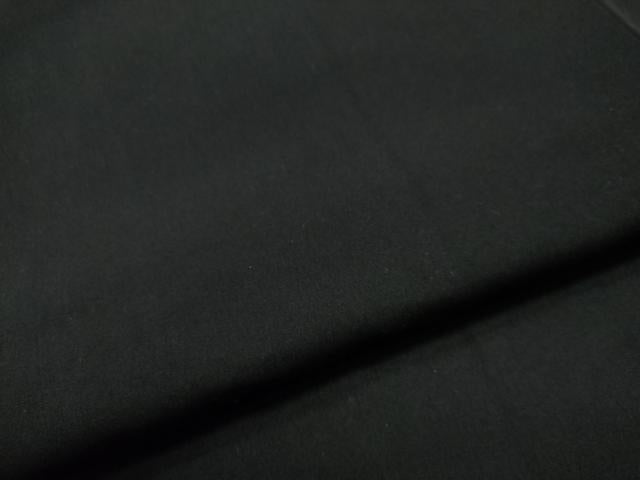 平和屋着物●男性　黒紋付　正絹　逸品　CAAS6907yc