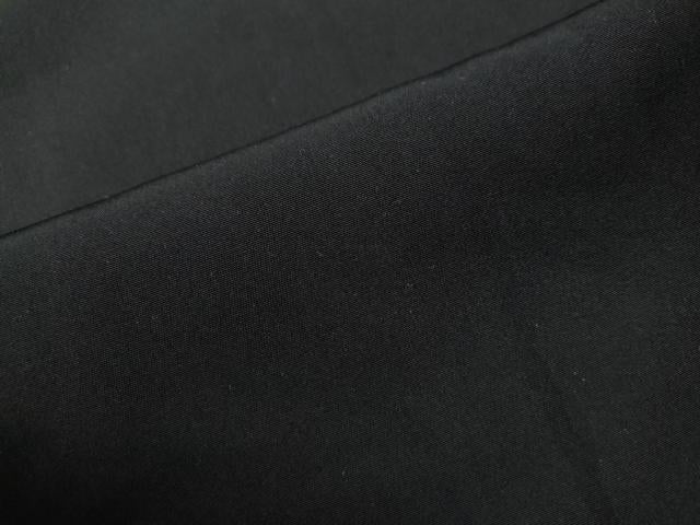 平和屋着物●男性　黒紋付　正絹　逸品　CAAS6907yc
