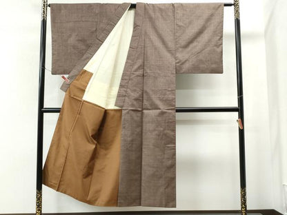 平和屋着物●男性 本場大島紬 アンサンブル 7マルキ 泥染め 正絹 逸品 CAAS6934yc