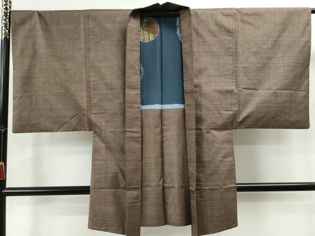 平和屋着物●男性 本場大島紬 アンサンブル 7マルキ 泥染め 正絹 逸品 CAAS6934yc