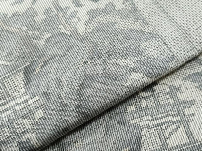 平和屋着物●本場大島紬 白大島 7マルキ 風景文 正絹 逸品 CAAS6955yc