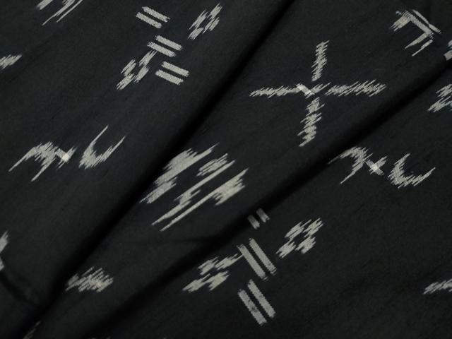 平和屋着物●上質な紬 絣文様 正絹 逸品 CAAS6981yc