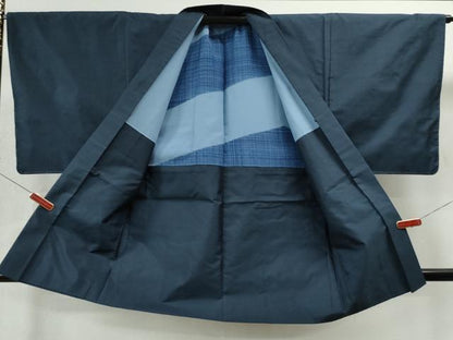 平和屋着物●男性 本場大島紬 アンサンブル 80亀甲 総詰め 正絹 逸品 未使用 CAAS6994yc