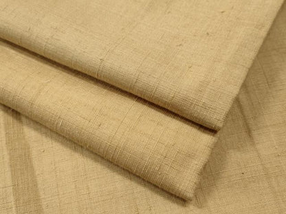 平和屋着物●結城紬 色無地 飴色 正絹 逸品 CAAS7007yc