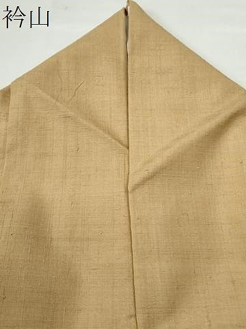 平和屋着物●結城紬 色無地 飴色 正絹 逸品 CAAS7007yc