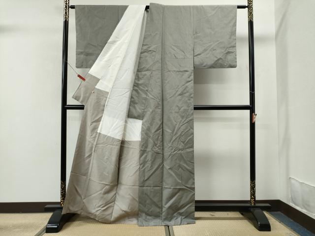 平和屋着物●上質な紬　縞　正絹　逸品　CAAS7008yc