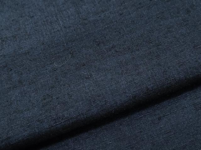 平和屋着物●男性　紬　色無地　留紺色　正絹　逸品　未使用　CAAS7029yc