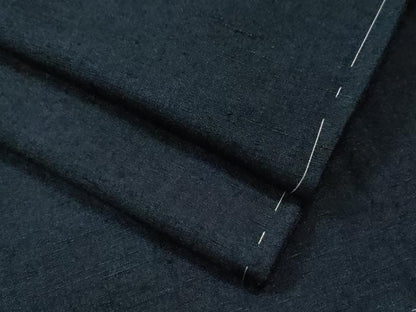 平和屋着物●男性　紬　色無地　留紺色　正絹　逸品　未使用　CAAS7029yc