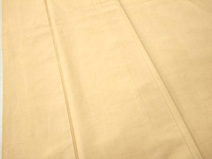 平和屋着物●結城紬　色無地　蜂蜜色　正絹　逸品　CAAS7030yc