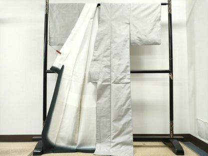 平和屋着物●上質な紬　縞　正絹　逸品　CAAS7032yc