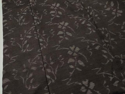 平和屋着物●上質な紬 枝花文 正絹 逸品 CAAS7034yc