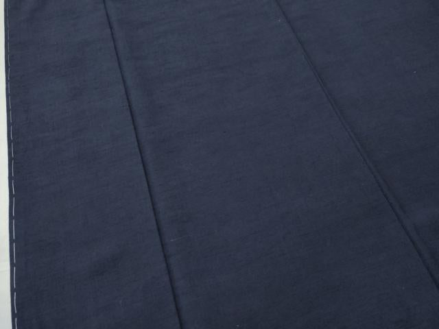 平和屋着物●結城紬 色無地 濃鼠色 正絹 逸品 未使用 CAAS7047yc