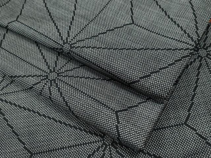 平和屋着物●本場大島紬 9マルキ 麻の葉文様 正絹 逸品 CAAS7092yc