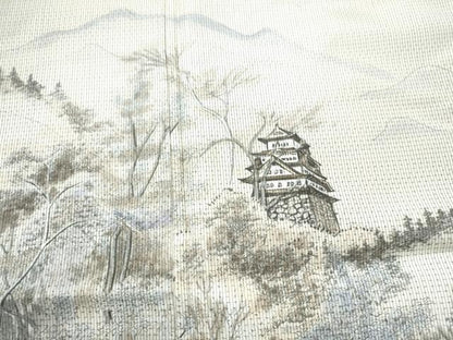 平和屋着物●訪問着 加藤健作 手描き 遠山風景文 正絹 逸品 CAAS7095yc