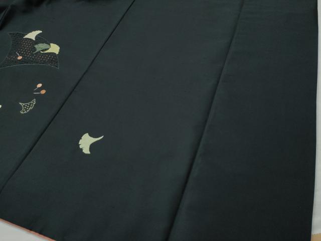 平和屋着物●中国三大刺繍 スワトウ刺繍 訪問着 総刺繍 いちょう 正絹 逸品 CAAS7109yc