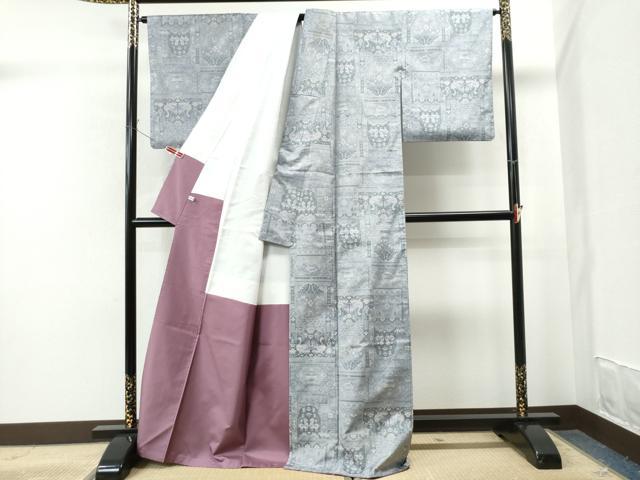 平和屋着物●都喜ヱ門　本場大島紬　7マルキ　総絣　動物吉祥花鳥文　ほていや扱い　藤絹織物謹製　正絹　逸品　CAAS7113yc