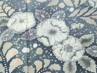 平和屋着物●訪問着　作家物　手描き　絞り　辻が花　暈し染め　正絹　逸品　CAAS7138yc