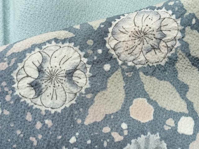 平和屋着物●訪問着　作家物　手描き　絞り　辻が花　暈し染め　正絹　逸品　CAAS7138yc